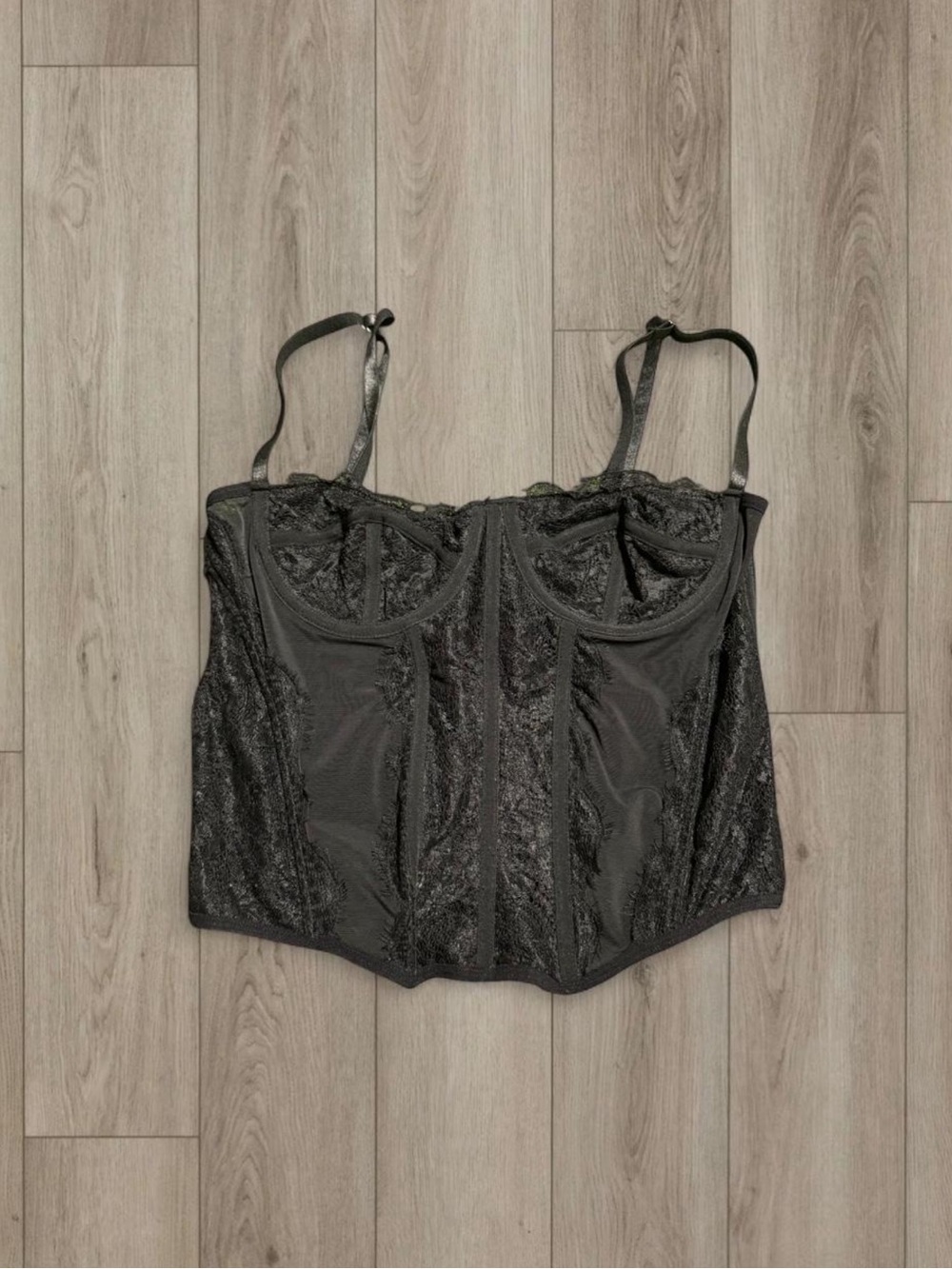 Black Lace Corset Top